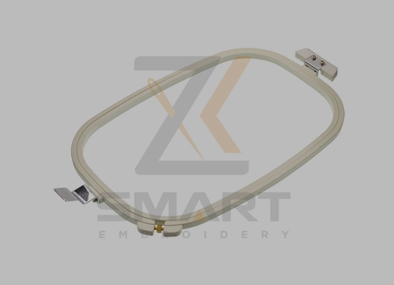 Harmaa kirjonta Hoops Frame koko 300*204 D020201-300*204G