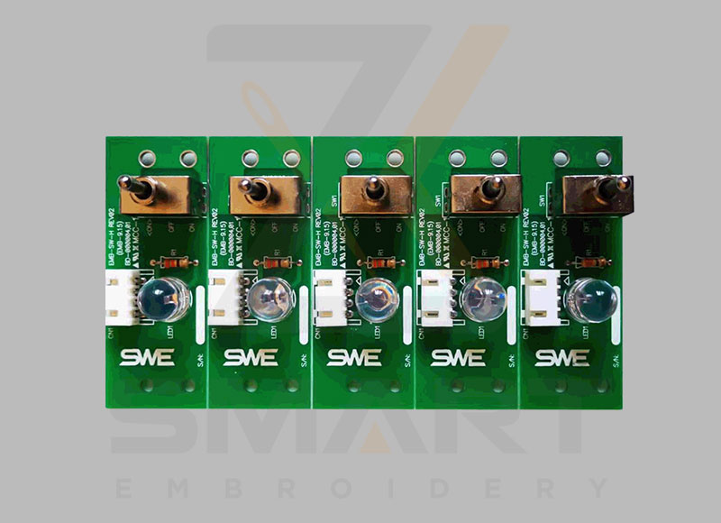 BD-000004 EMB-SWF-H SWF Head ON POIS -kytkinlevykortti Rev01 (EMB-9,15) Sunstar-kirjontakoneen varaosat