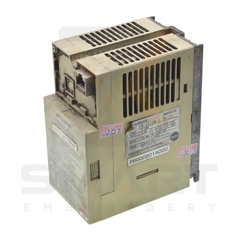Tajima käämityskoneen osat Käytetyt Inverter PB000801AD00 FR-E510W-0.2K-32