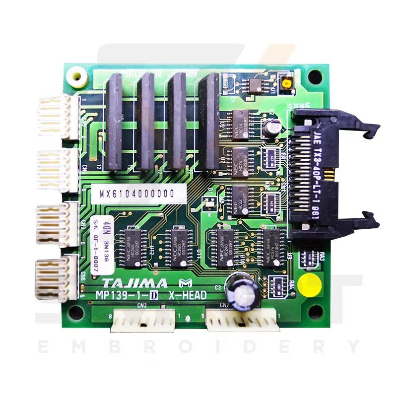 Tajima Käytetyt pakkauskoneosat MP139-1-D Tajima: Pää Amp-kortti MX6104000000 0J2702000000